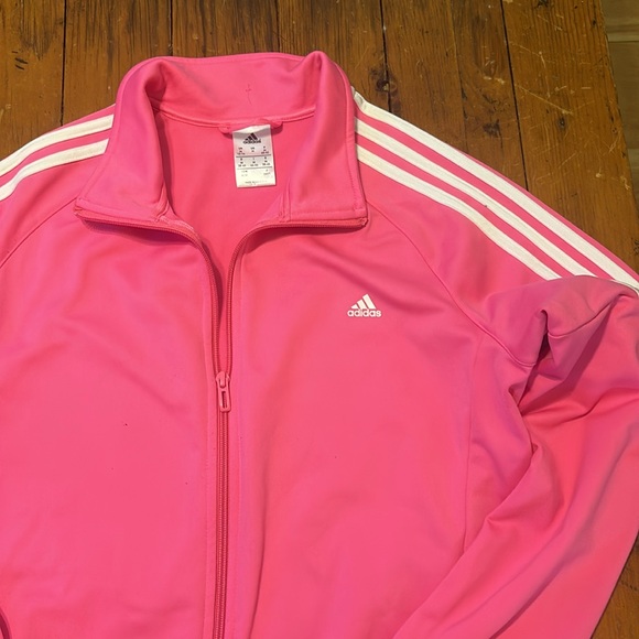 Women’s Addias Pink Track Jacket - Picture 3 of 5